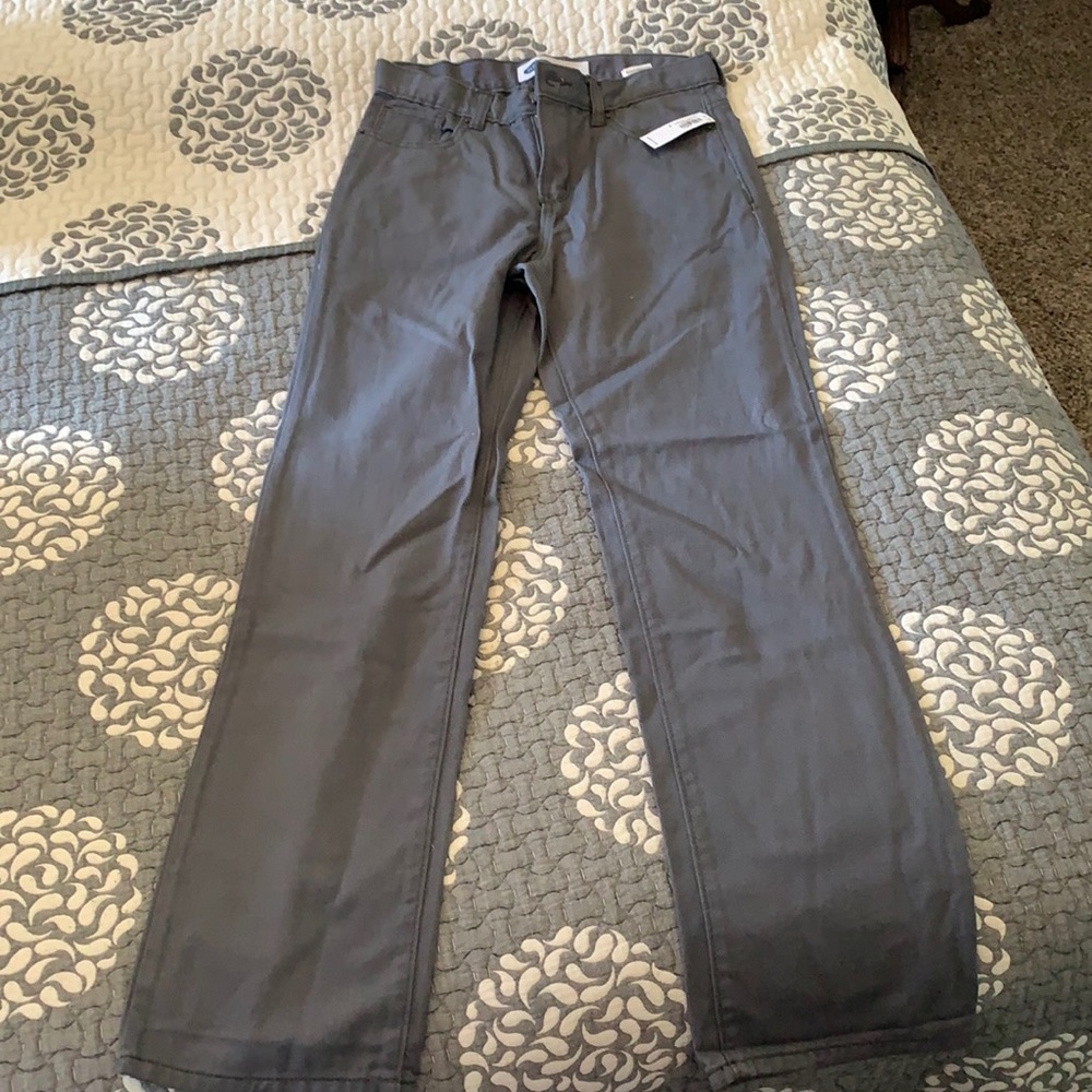 Old Navy boys straight cut grey jeans